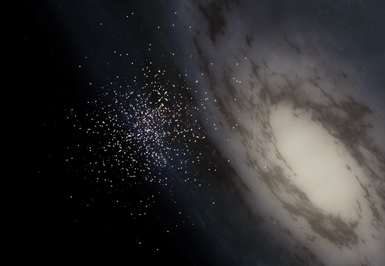 Close up into the Akai Nebula