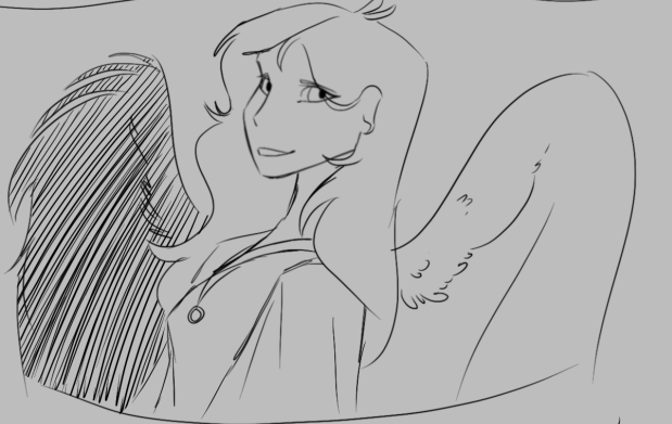 Early Depiction of Castiel (Art by Avrilmarine)