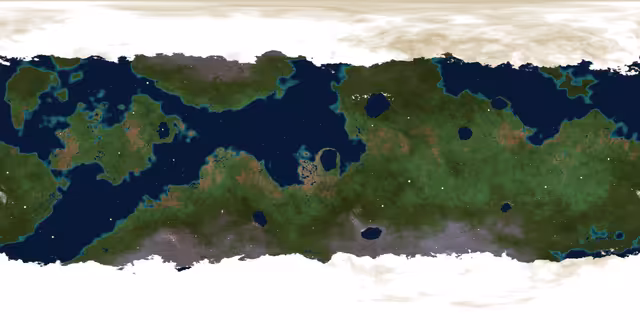 Equirectangular Projection of Amana's Surface