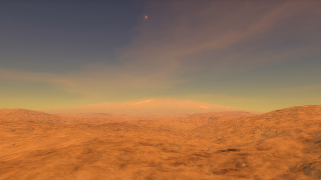 Trebreh Minor setting under a volcano