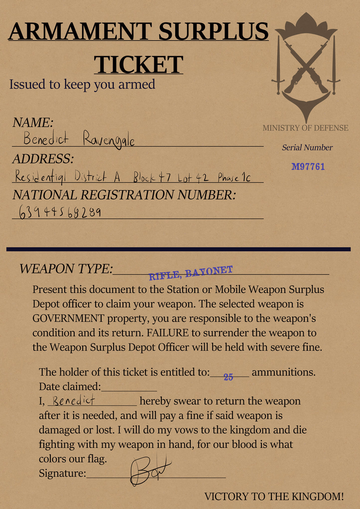 File:Armament Surplus Ticket document sample unclaimed.png