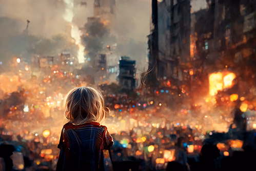 The Aftermath of Arrowhead Bay shellings, 2115 CE