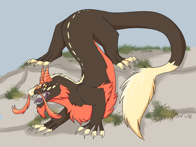 Atticus as a Dragon (Art by Avrilmarine)