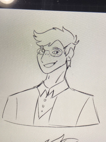 Atticus as a human (Art by Avrilmarine)