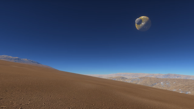 Axoloterra as seen from its second moon