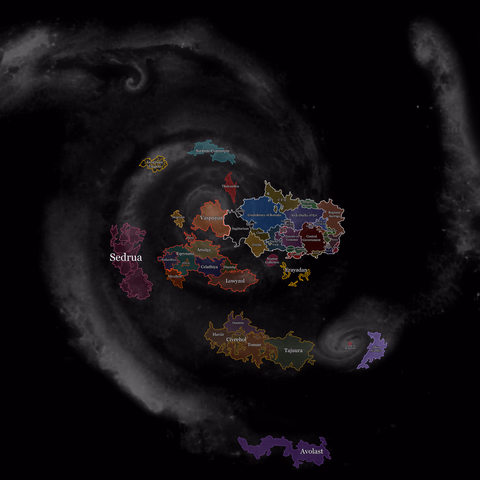 A map of Via Aylathiya, which shows all Commonwealth domains.