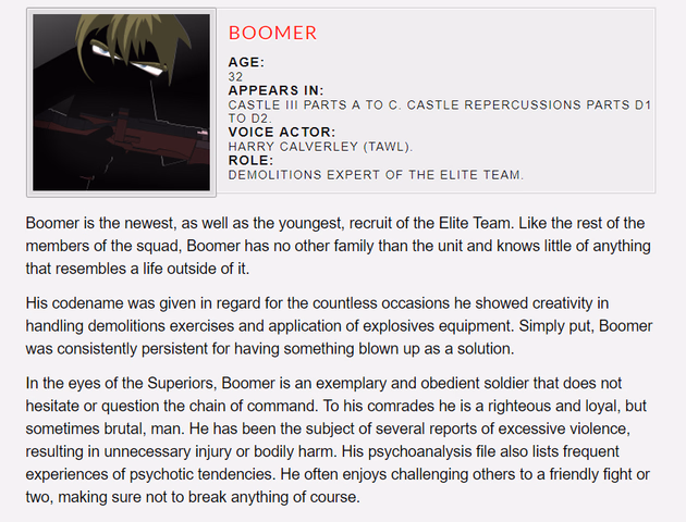 Boomer: Major character