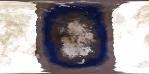 The tidally locked map of Calidremo.