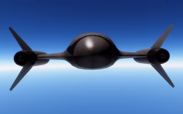 The back. This is the end that would dock to a larger spacecraft.