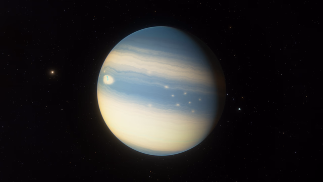 Ceto, Phorcys' third farthest moon and its largest. Asudem can be seen in the background.