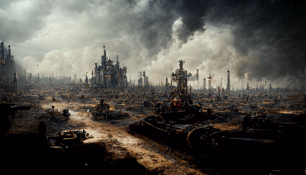 The aftermath ruins, City of Fort Testudo , 2119 CE