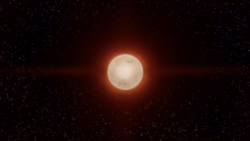 Dim crimson star of Crimelios