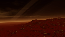 Mountain range and rings