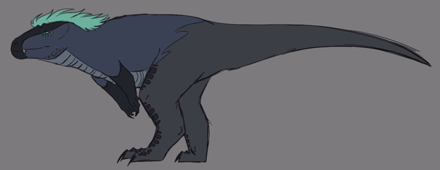 A Feral version of Aqua from an AU (Art by Avrilmarine)