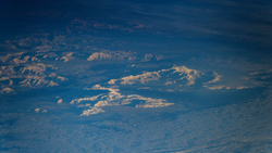 Aerial shot of Luia's vast, frozen landscape