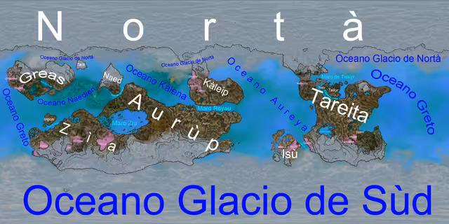 Map of Aureiga with labels