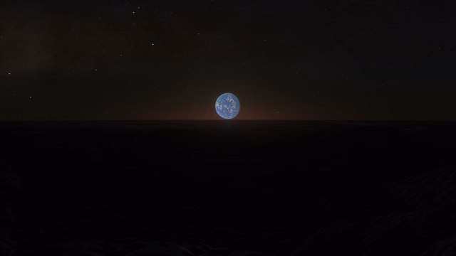 Ahamo rising in the pre-dawn light