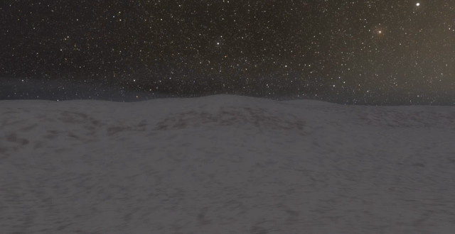 This icy area looks a bit welcoming, but there off-screen is an abandoned facility which had some Rampantarans living in it. They thought they can handle the cold, but a sudden change in the next decade's weather froze them all up.