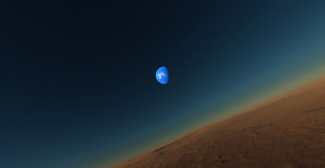 On the moons surface