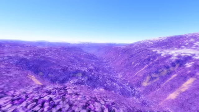 A canyon; possibly created by flowing liquid methane in the past.