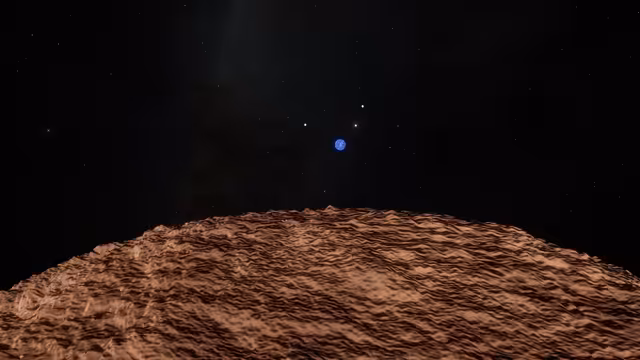 Woakes from its furthest asteroid moon.