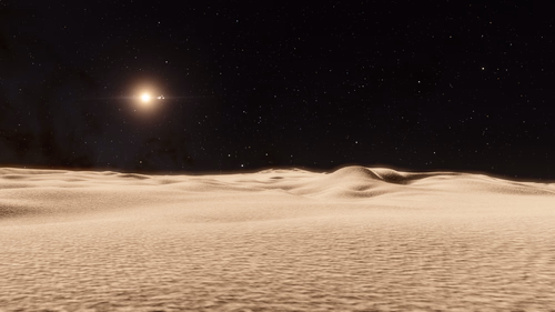 Surface on one of the white spots