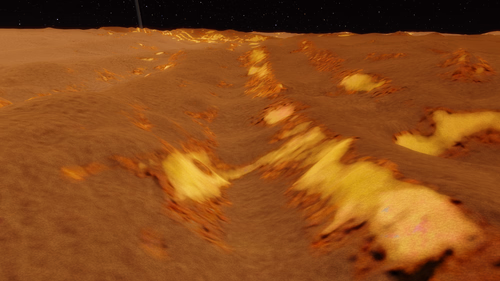 Closeup of the track