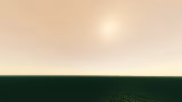 Owka's sun as viewed near sea level.