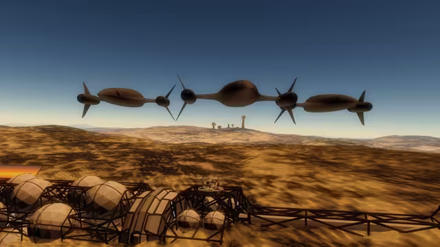Stodva Fighters flying over the Viggirtein, Dokkhafn's towers can be seen in the distance.
