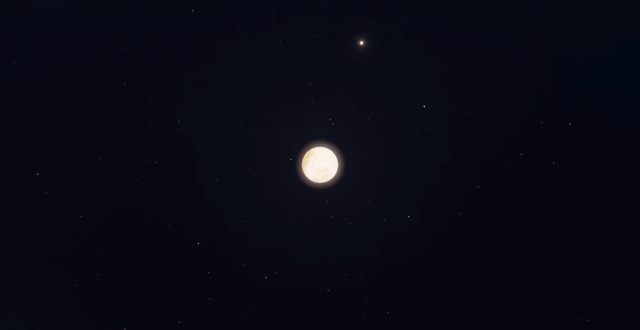 Selene shining in the night sky