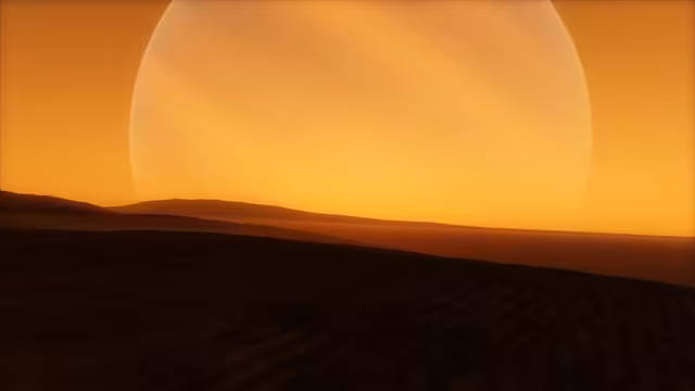 View of Skadi from her moon Surtr.