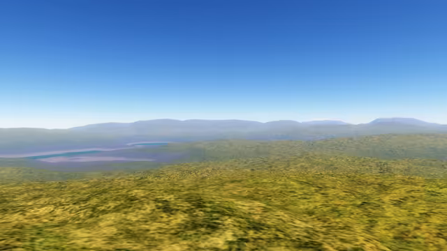 Rolling plains on Ze-Tung isle.