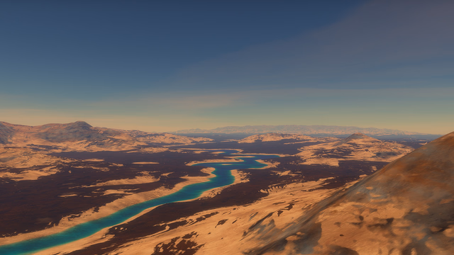 A River system on Skar'a Chil, leading out into the sea