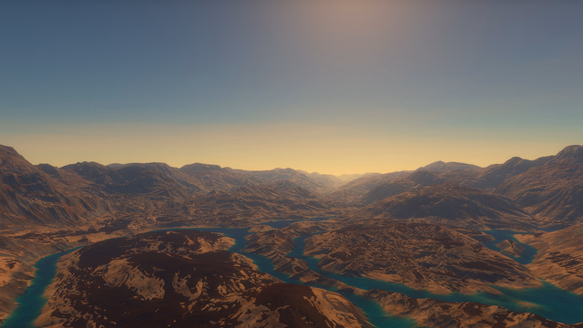 A view of the Skor' Tellis canyon on Skar'a'chil