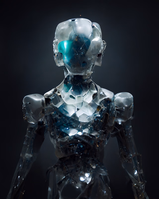 The exterior silica composite skeleton of ARI-ONE android