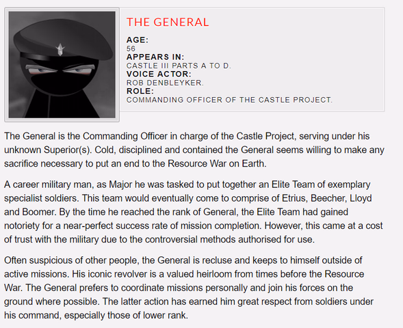 "The General:" Deuteragonist of Castle Admonishment.