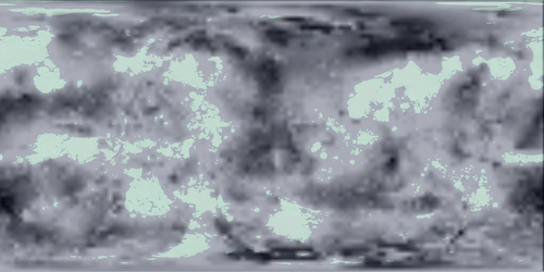 Map of Thistol with height map overlay.