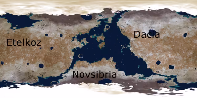Zalmoxes' surface and continents