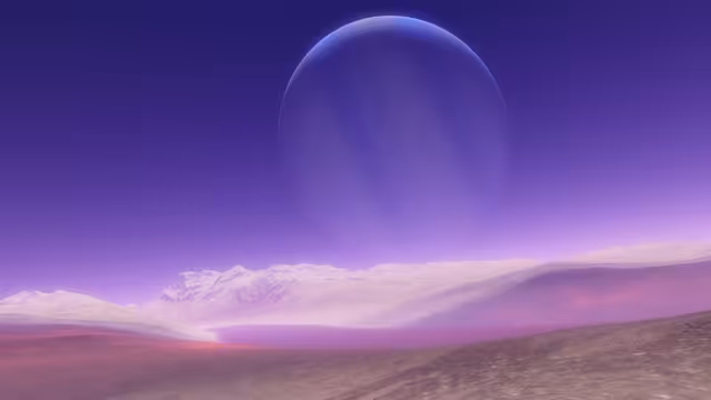 Caelum from the surface of Zion pre-terraforming